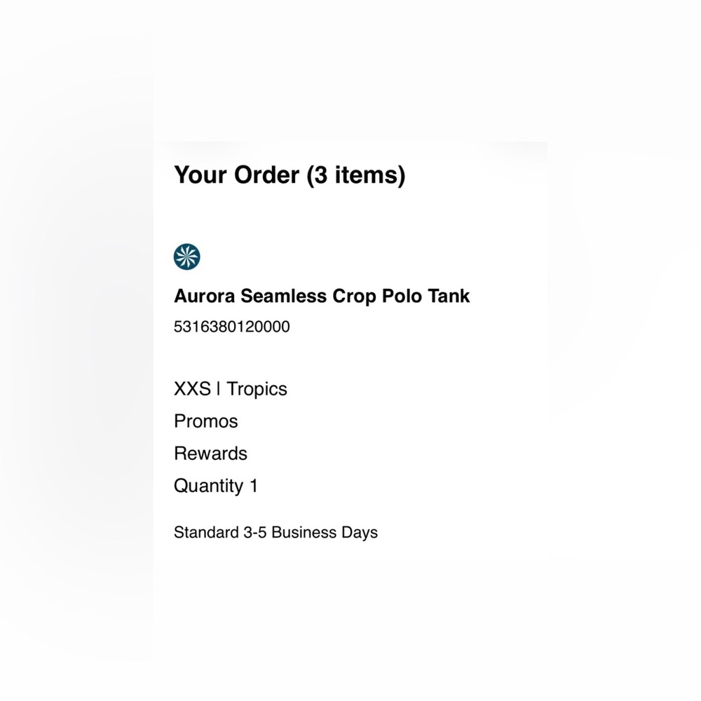 Athleta Aurora Seamless V Neck Tennis Tank Polo Crop in Tropics Teal Green XXS - Picture 4 of 5